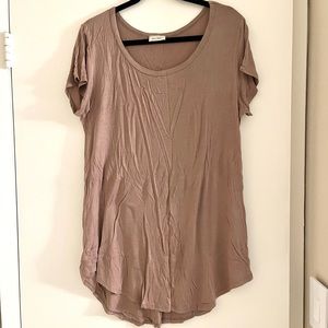 Tan T-Shirt Tunic